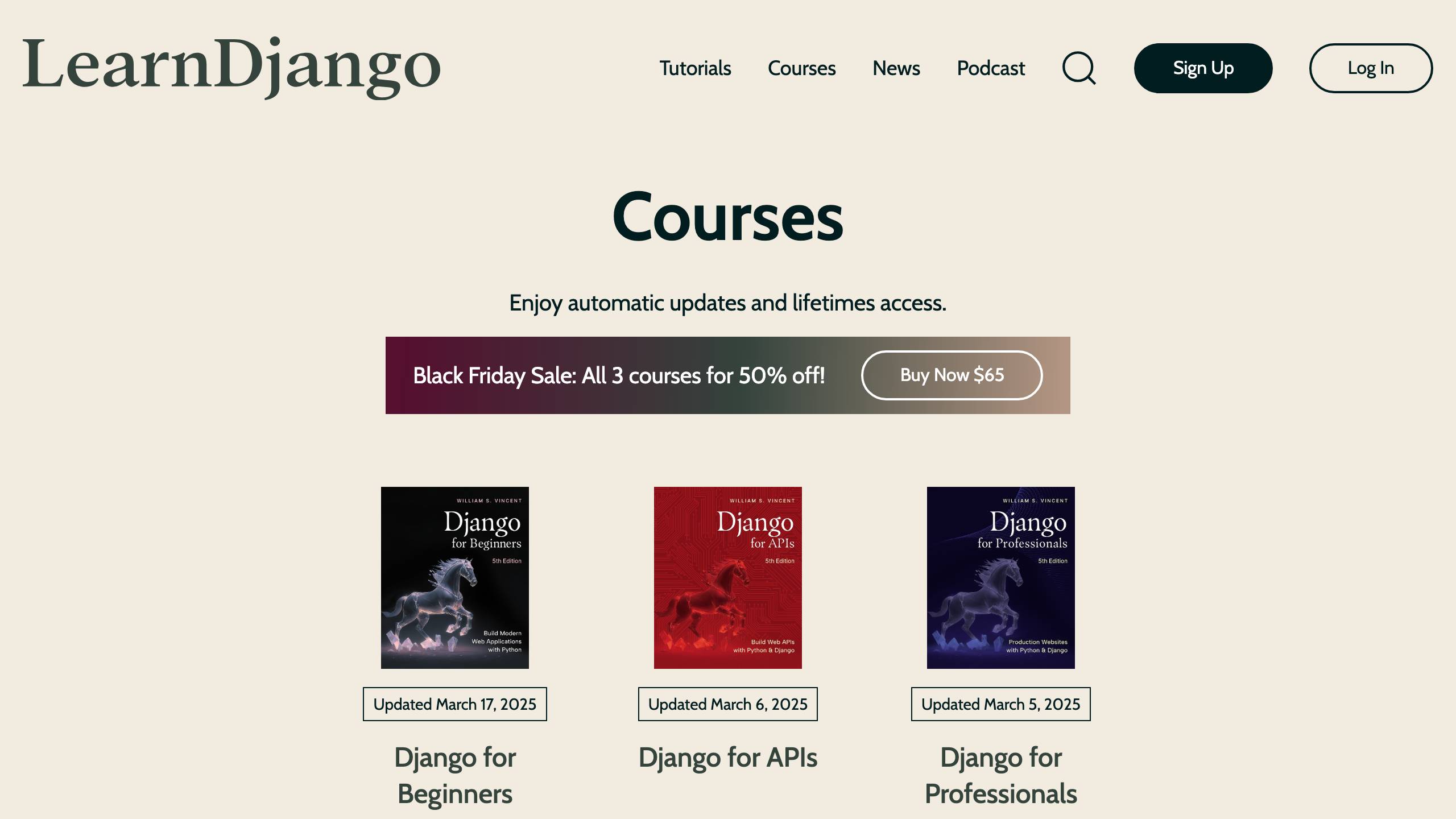 LearnDjango.com sale 2025